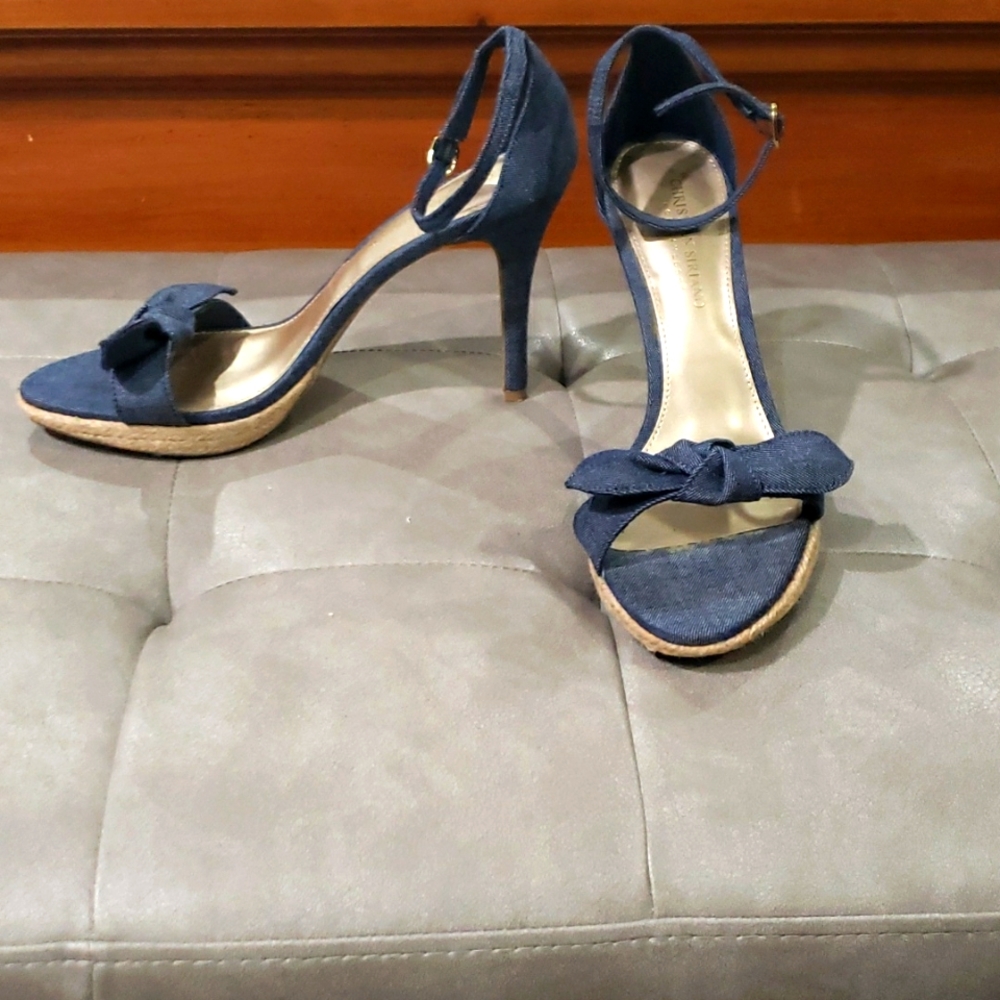 Christian Siriano Denim Dril Heel